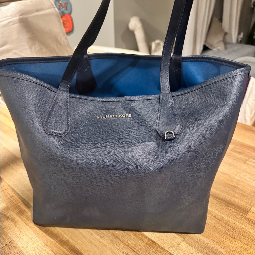 Michael Kors Dark Blue Tote Bag